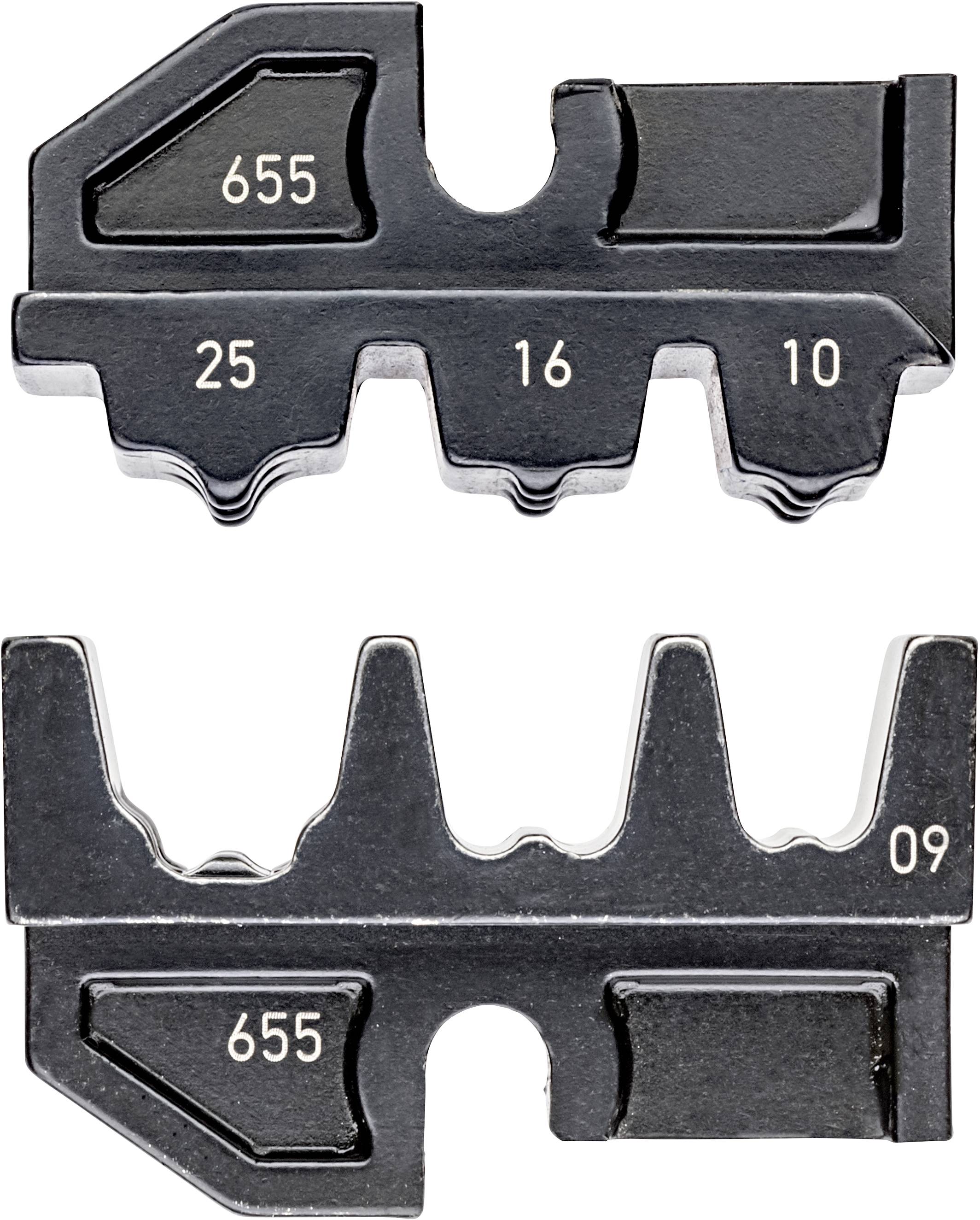 A metallic tool with marked teeth, numbers 655, 25, 16, 10 and 09 visible. Likely used for size measurement.
