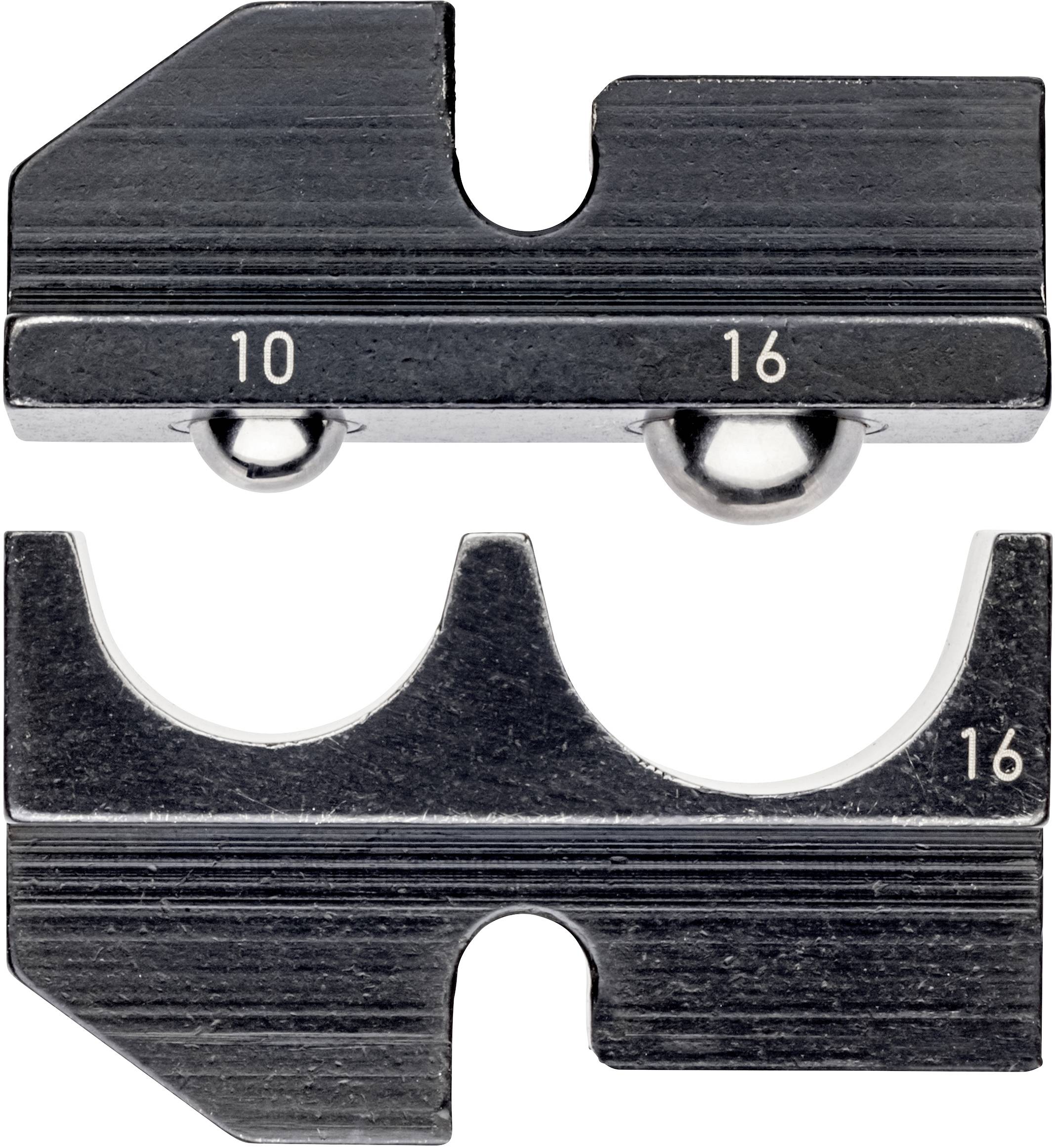 'Aluminium 10' and '16 Ga.' are written on a metal knife block, indicating the blade thickness for a pipe cutting tool.