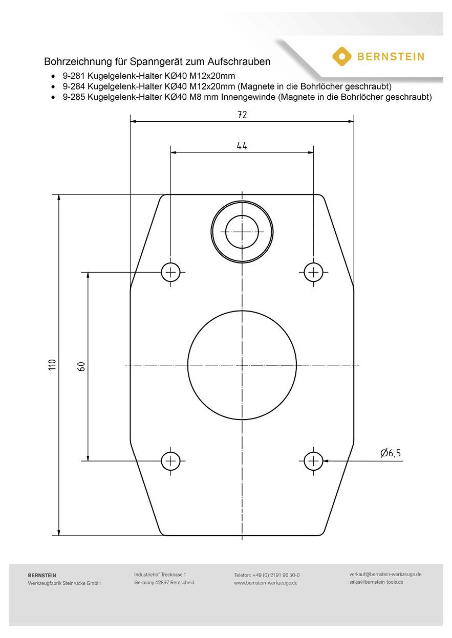 Bernstein Tools for Electronics 9-281 Vice base 9-281