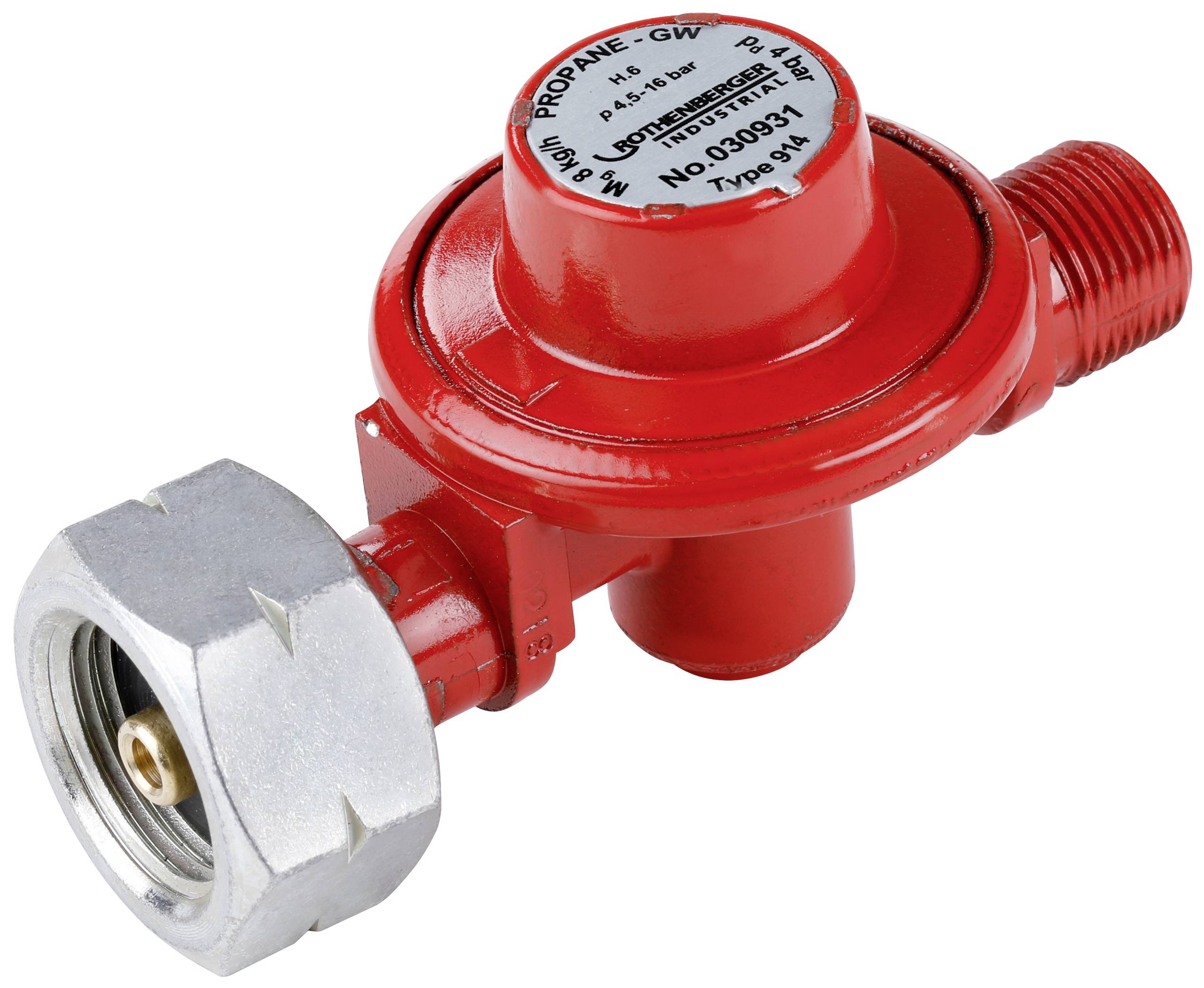 Rothenberger Industrial 030925E Gas pressure regulator 4 bar