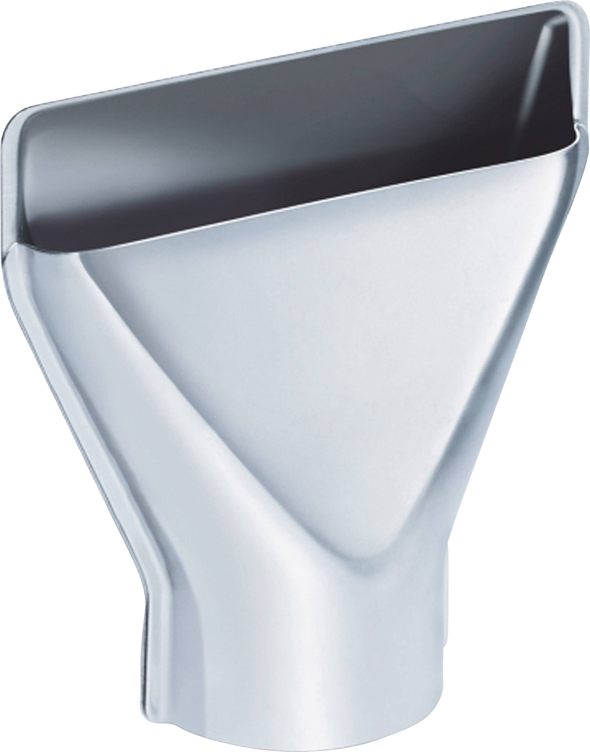 A silver, truncated cone-shaped nozzle with a flat, broad end. It is used for targeted air direction, commonly found on hairdryers.