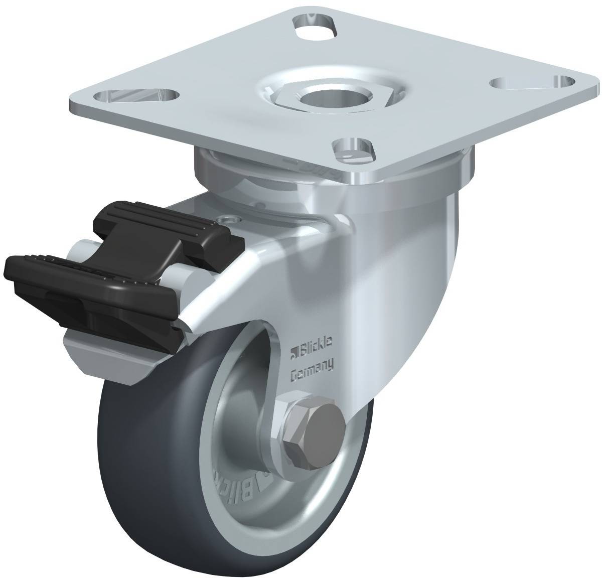 Blickle 346619 LPA-TPA 50G-FI Swivel wheel with brake Wheel diameter: 50 mm Load capacity (max.): 50 kg 1 pc(s)