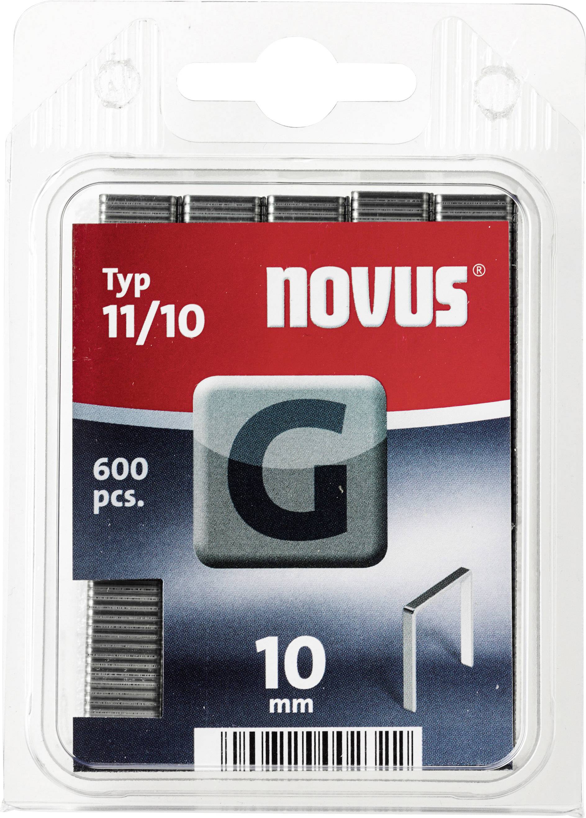 Novus Office 102269901 Flat crown Typee 11 600 pc(s) Dimensions (L x W) 10 mm x 10.6 mm