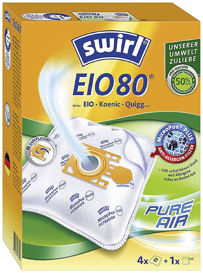 Swirl EIO80 AirSpace Vacuum cleaner bag 4 pc(s)