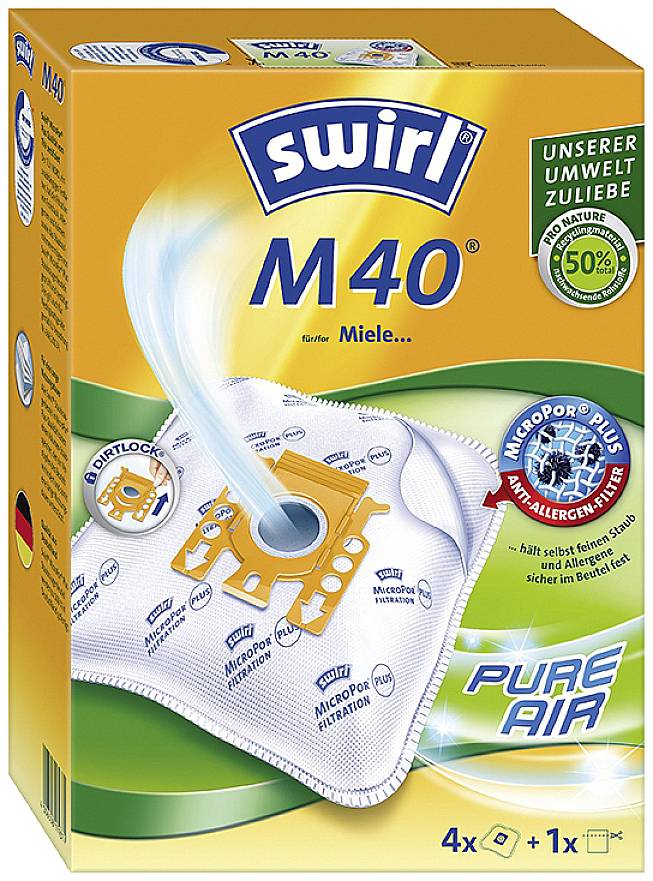 Swirl M40 MicroPor plus Vacuum cleaner bag 4 pc(s)