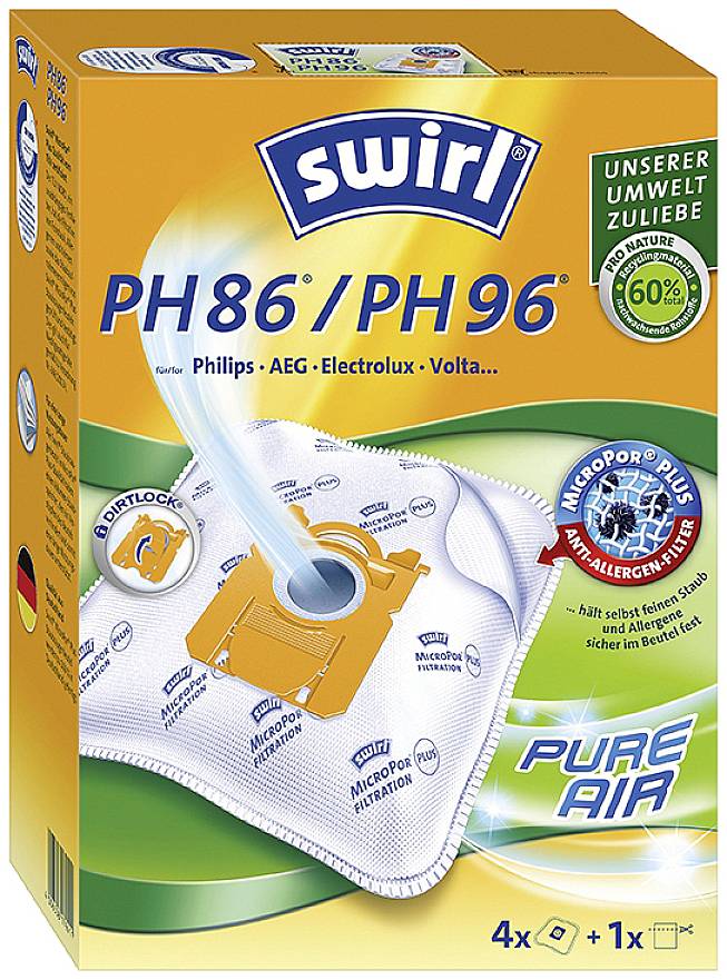 Swirl PH86 /PH 99 Vacuum cleaner bag 4 pc(s)