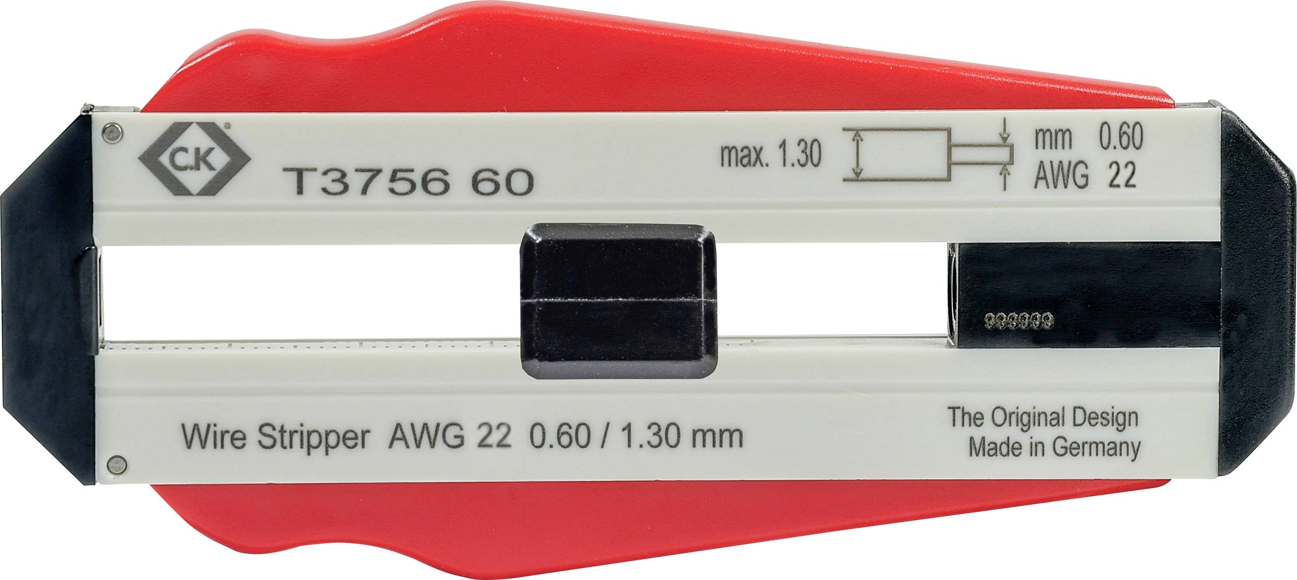 C.K T3756 60 Wire stripper Suitable for PVC-coated wires, PTFE wires 0.60 mm (max)