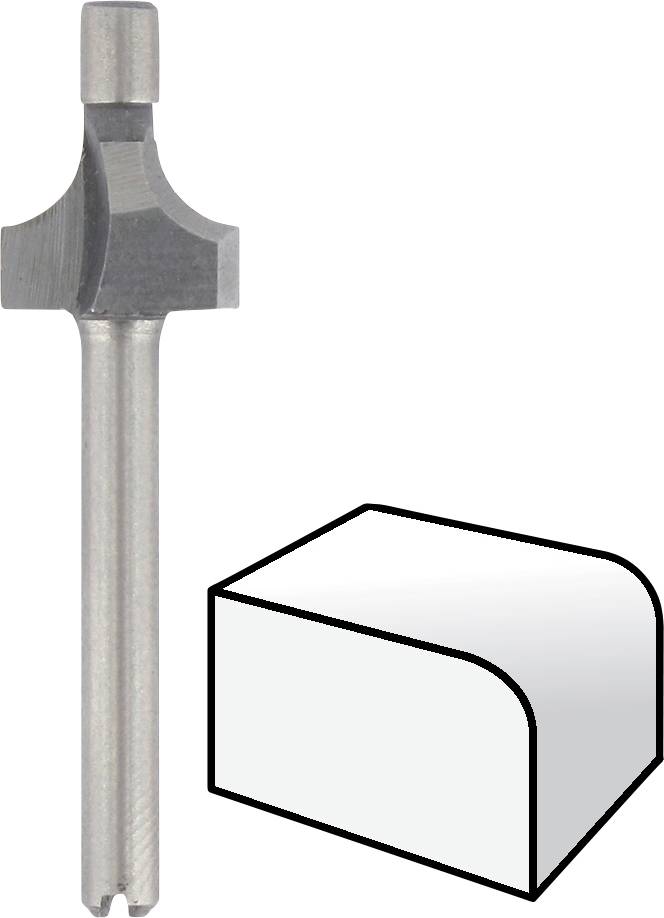 Dremel 2615061532 Rounding cutter HSS 9.5 mm Shank diameter 3.2 mm