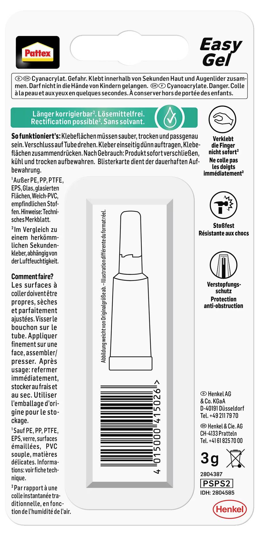 Pattex Power Easy Superglue PSPS2 3 g