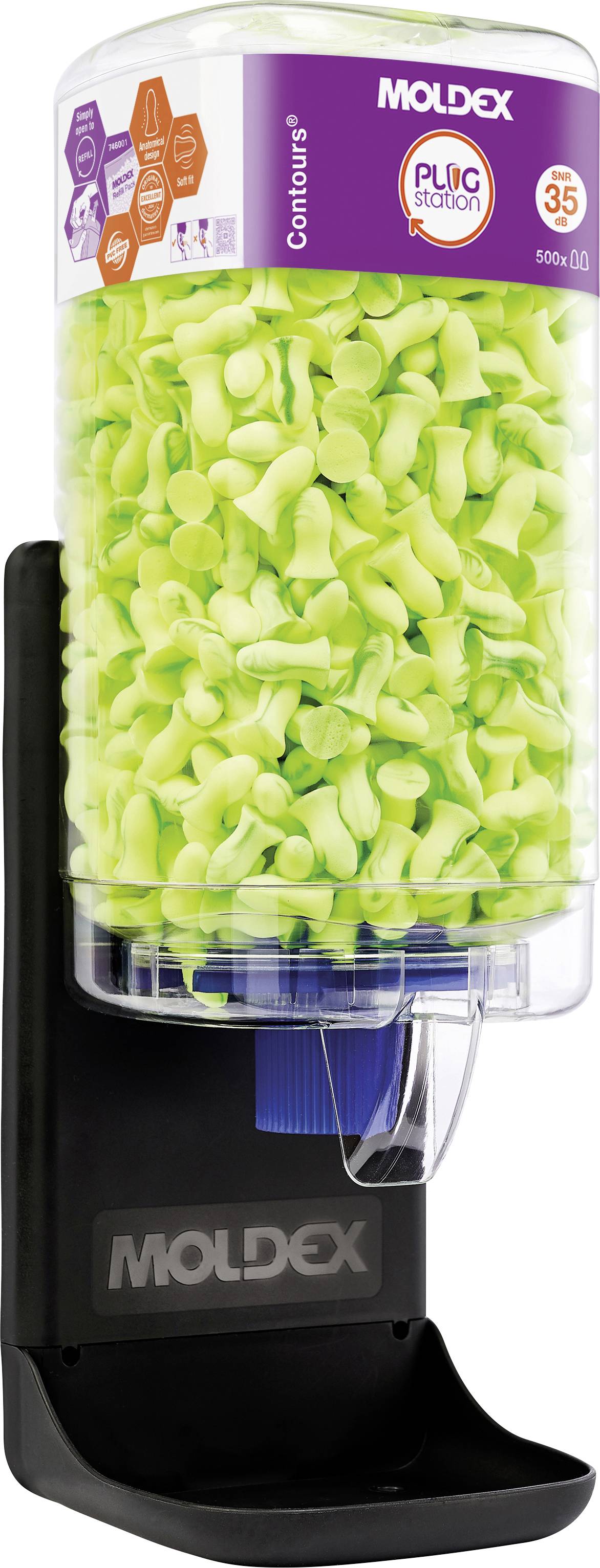 Moldex 745001 Contours Protective ear plug dispenser 35 dB Disposable 500 Pair