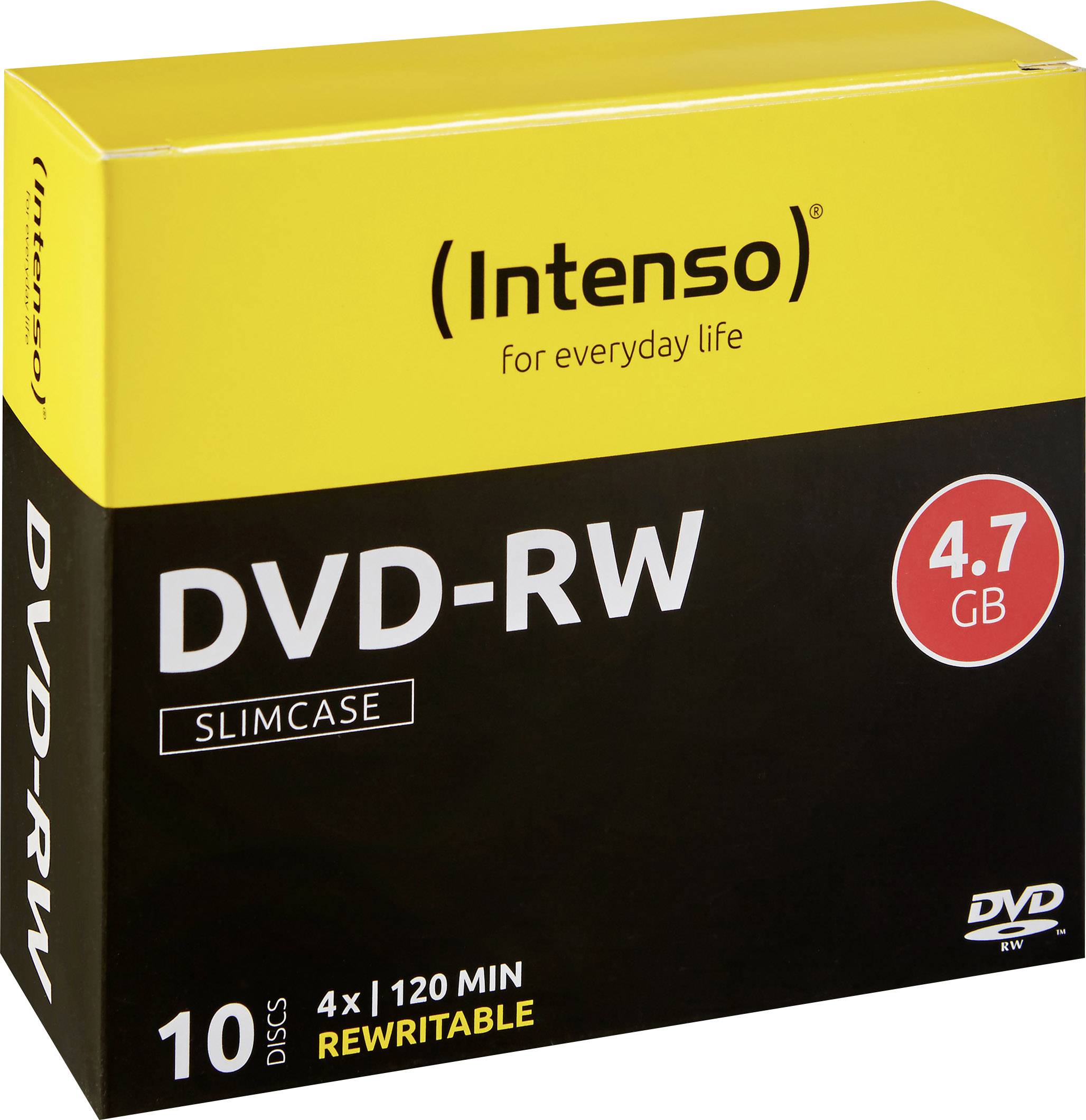 Intenso 4201632 Blank DVD-RW 4.7 GB 10 pc(s) Slim case Rewritable