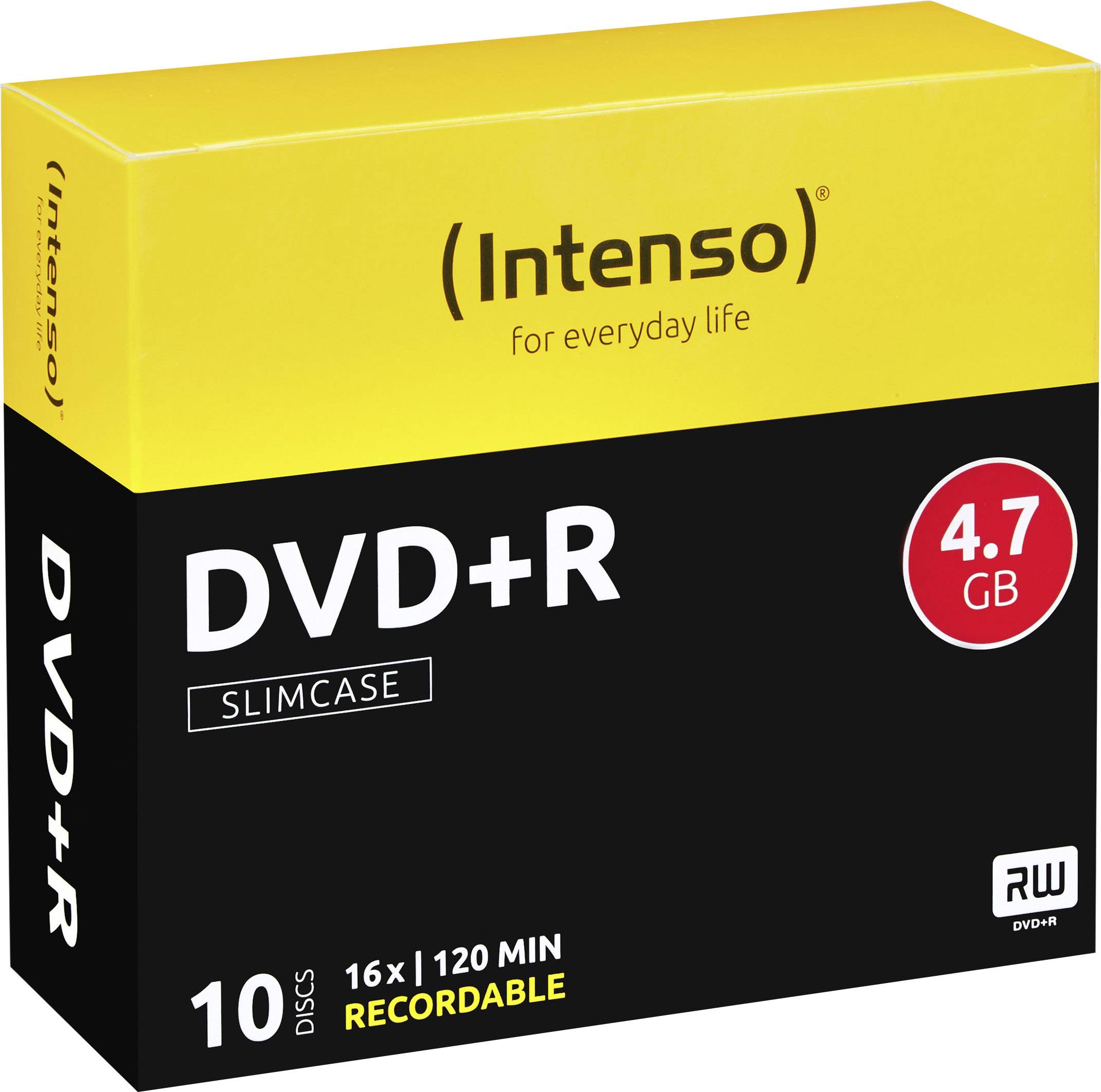 Intenso 4111652 Blank DVD+R 4.7 GB 10 pc(s) Slim case