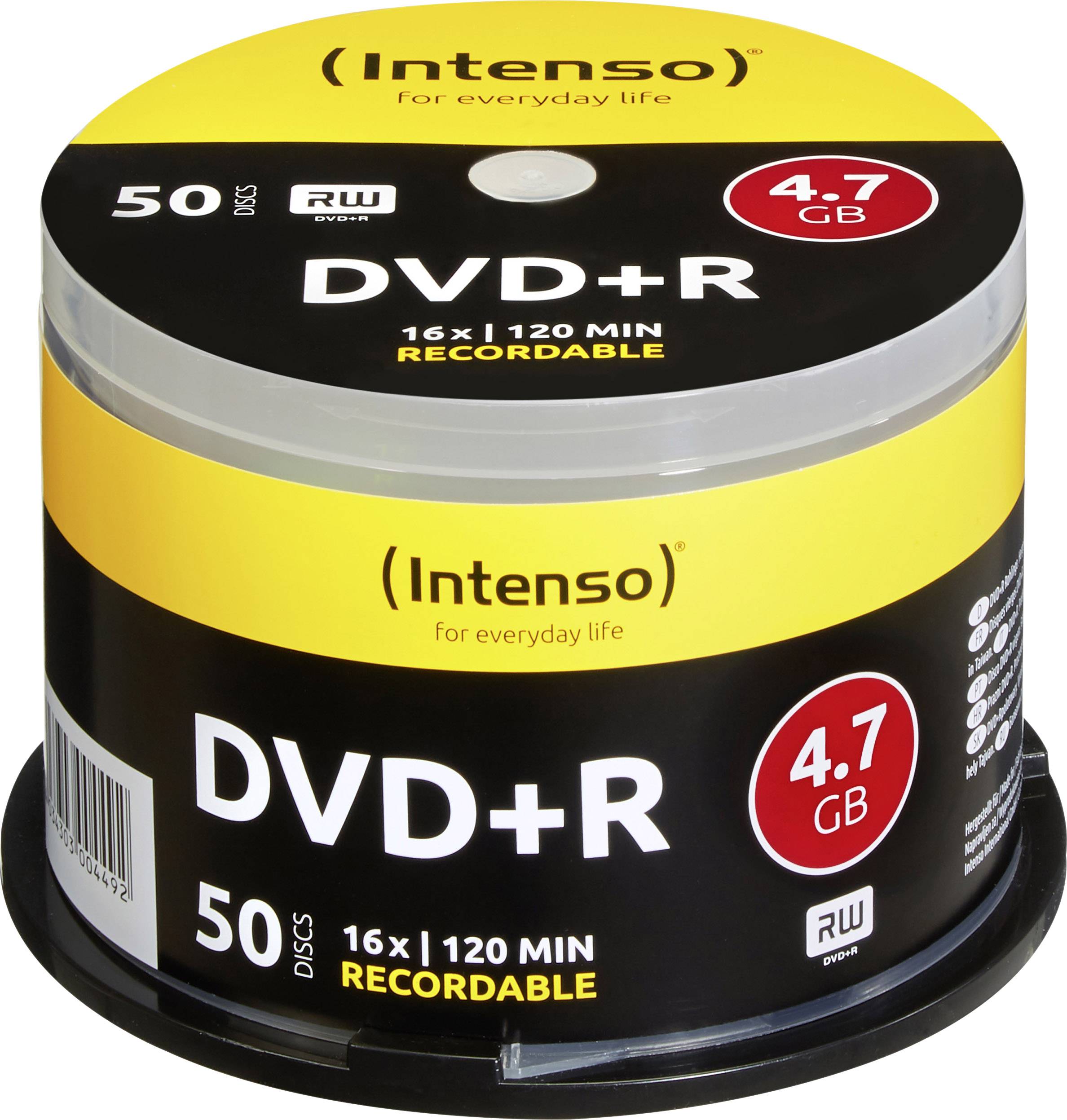 Intenso 4111155 Blank DVD+R 4.7 GB 50 pc(s) Spindle