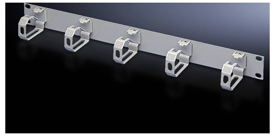 Rittal 7159.035 19 inch Server rack cabinet cable duct 1 U Grey