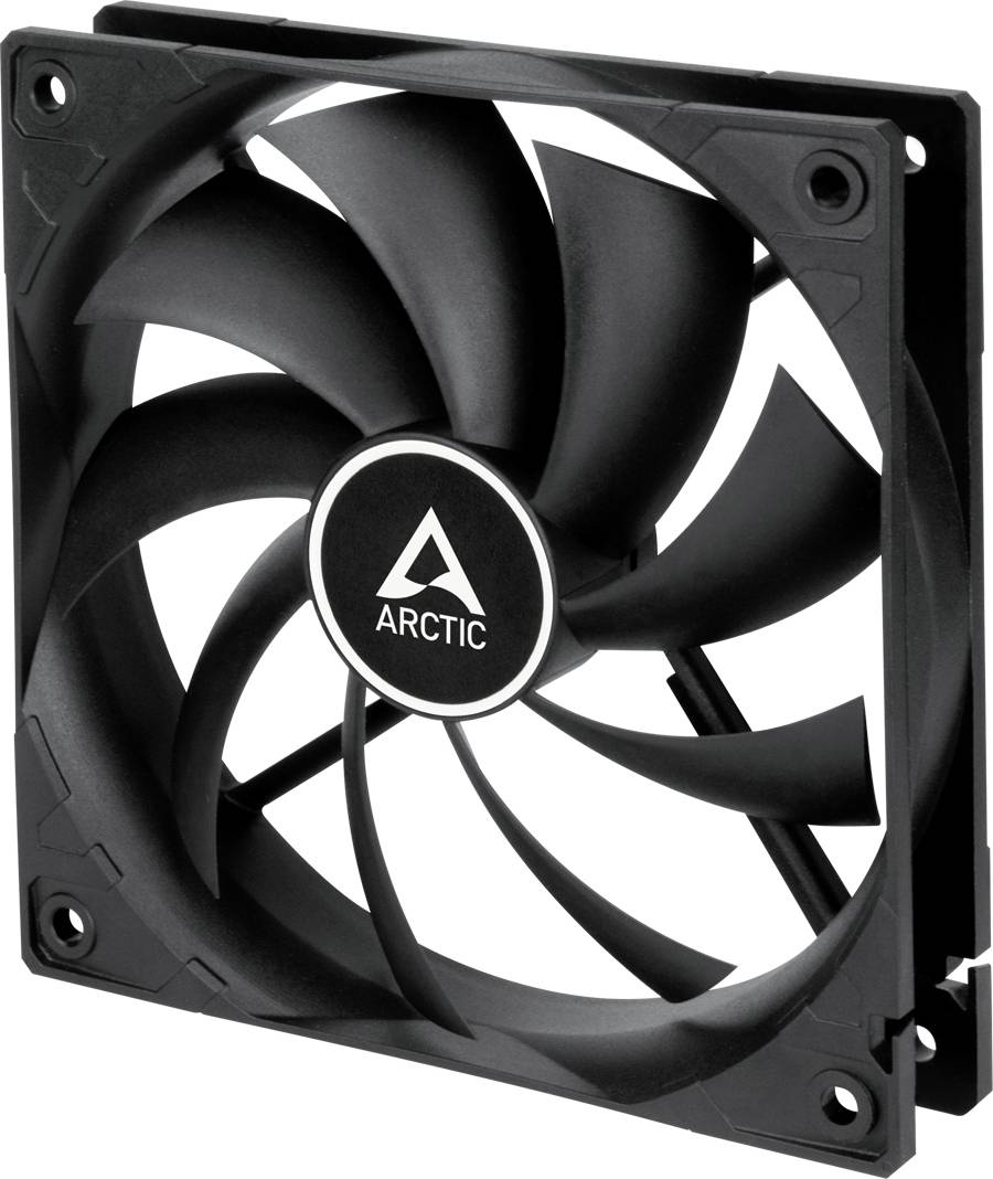 Arctic F12 PWM PC fan Black (W x H x D) 120 x 120 x 25 mm