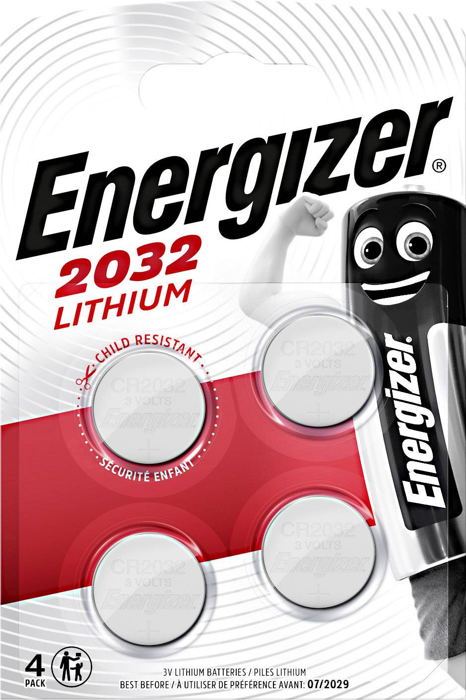Energizer Button cell CR 2032 3 V 4 pc(s) 240 mAh Lithium CR2032