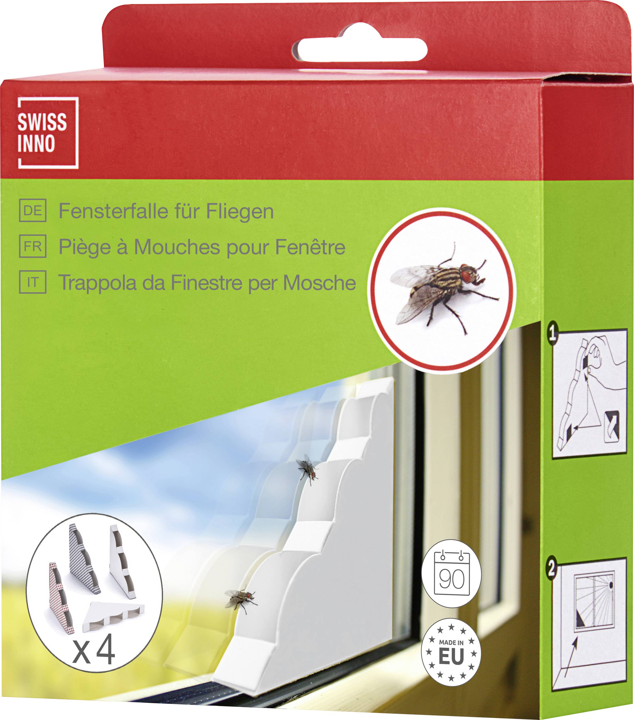 Swissinno Natural Control dekor 1 463 202 Fly trap Adhesive film Multi-colour (gradient) 4 pc(s)