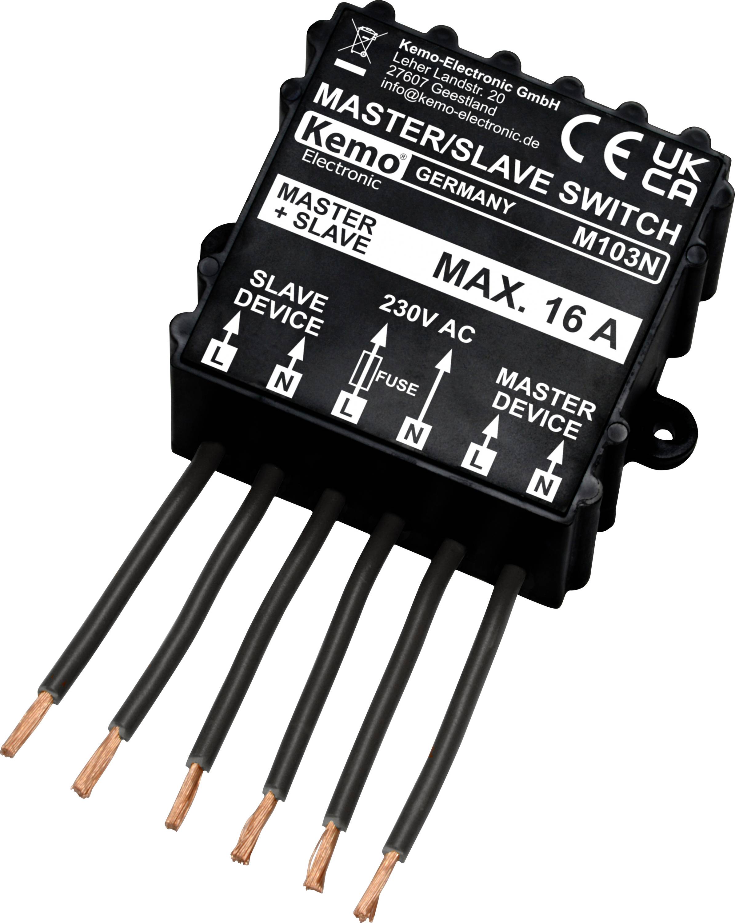 Kemo M103N Master slave switch Component 230 V AC
