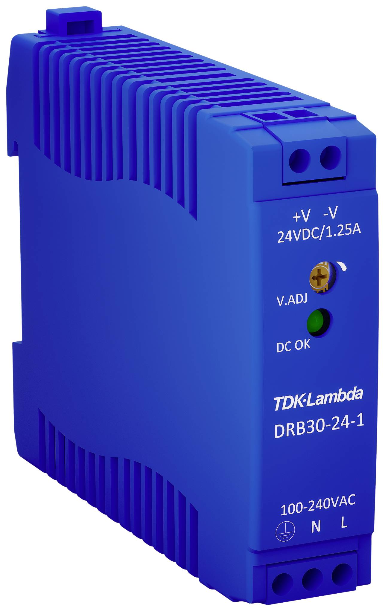TDK-Lambda DRB30-24-1 Rail mounted PSU (DIN) 24 V DC 1.25 A 30 W No. of outputs:1 x Content 1 pc(s)