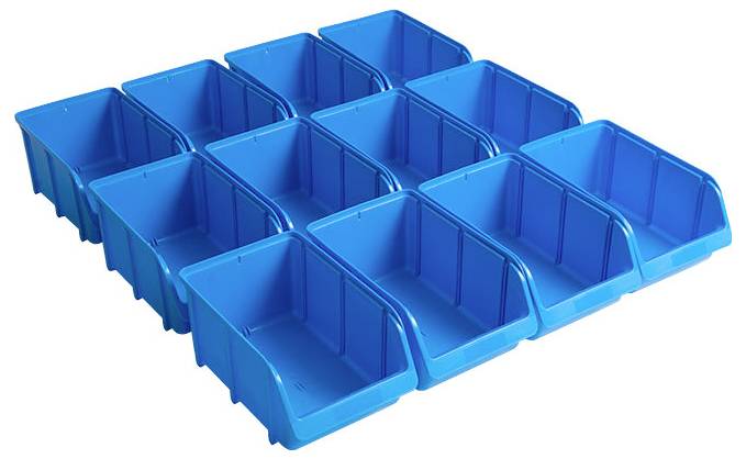 Hünersdorff 674300 Storage bin 4 (W x H x D) 207 x 155 x 332 mm Blue 1 pc(s)
