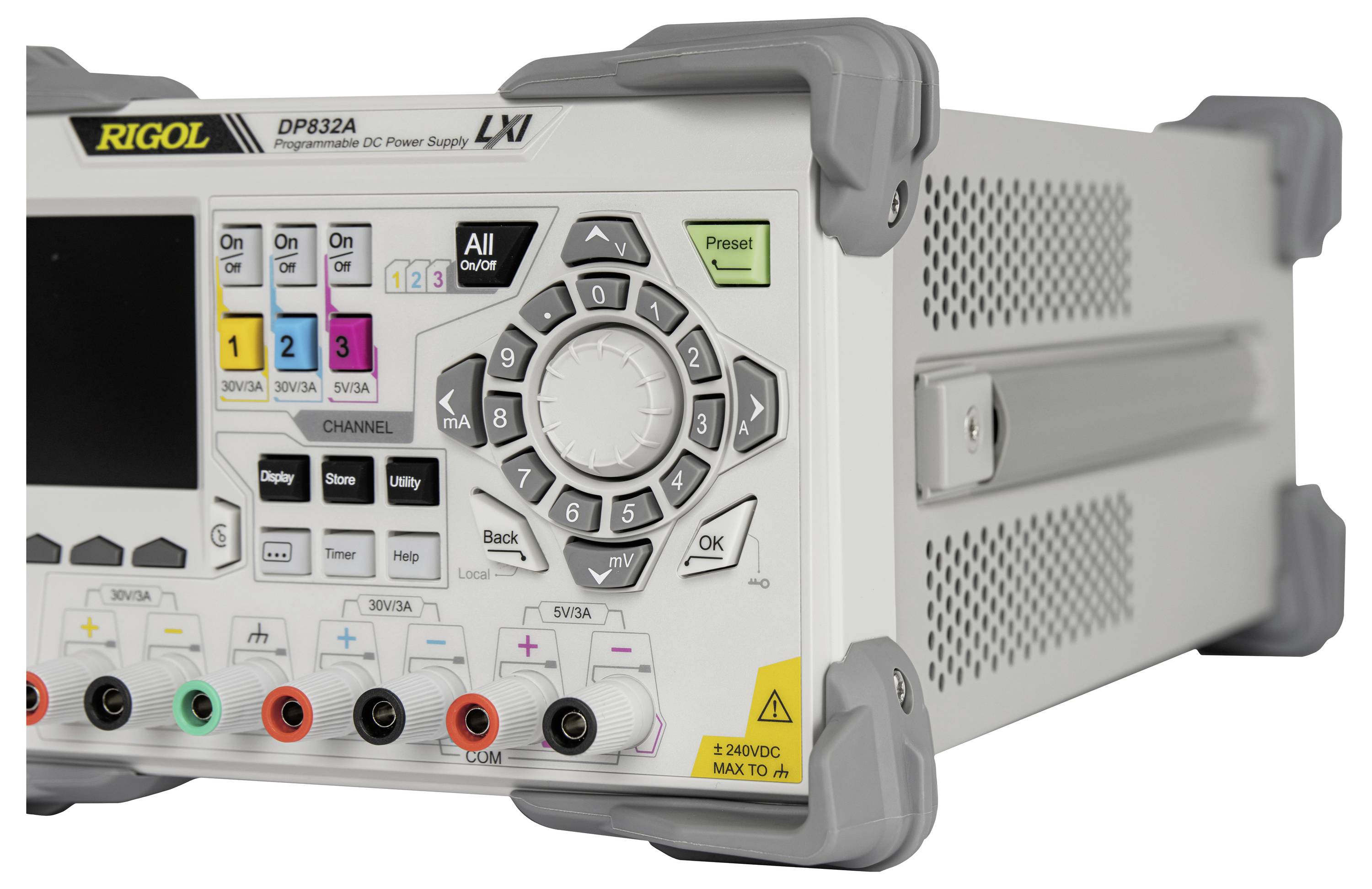 Rigol DP832A Bench PSU (adjustable voltage) 0 - 30 V DC 0 - 3 A 195 W No. of outputs 3 x