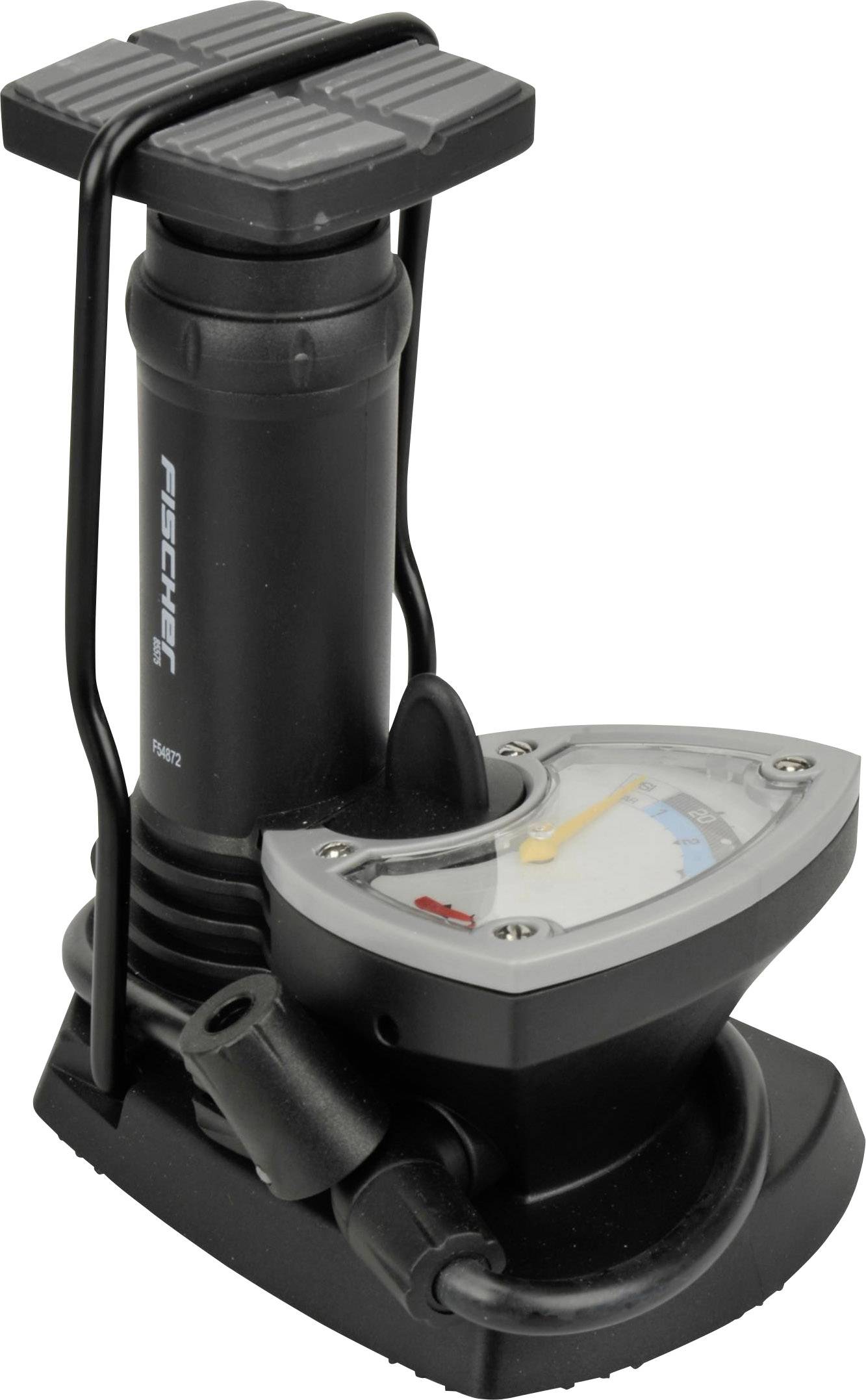 Unitec 85575 Foot pump Dream 7 bar Dual chuck, Analogue manometer