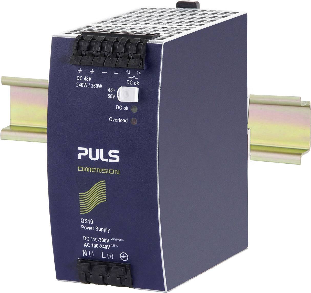 PULS QS10.481-D1 Rail mounted PSU (DIN) 48 V DC 5 A 240 W No. of outputs:1 x Content 1 pc(s)