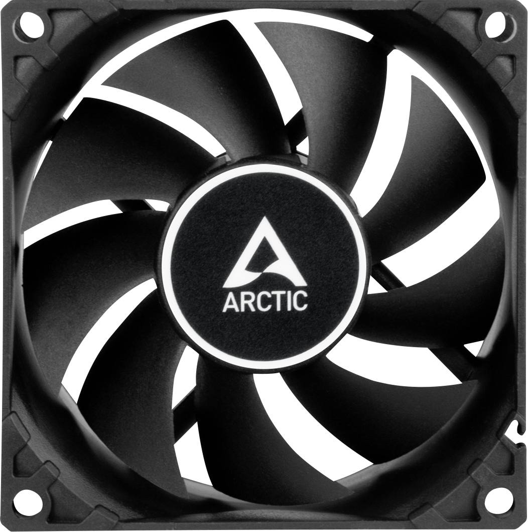 Arctic F8 PWM PST PC fan Black (W x H x D) 80 x 80 x 25 mm