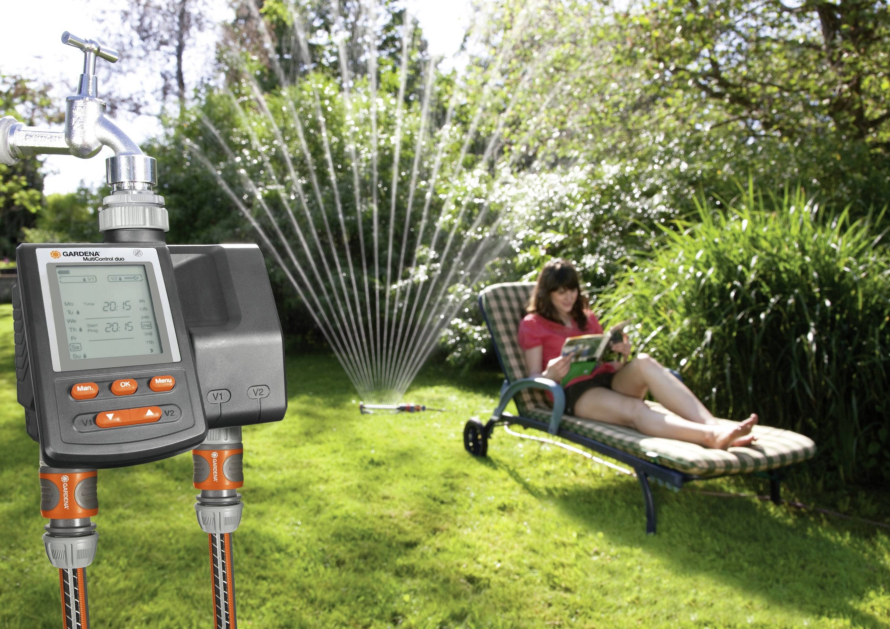 GARDENA 01874-20 MultiControl duo Irrigation control