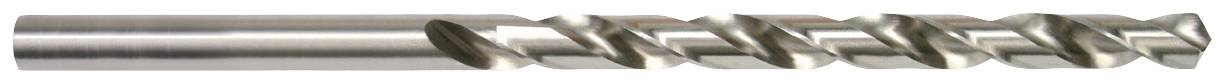 Metal cutting tip of a drill bit with a spiral thread for efficient material removal.