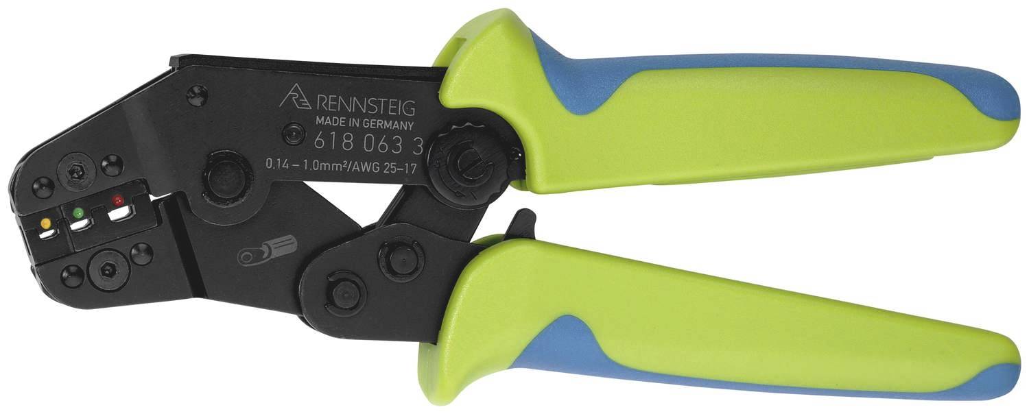 Rennsteig Werkzeuge PEW8.63 618 063 3 Crimper Insulated cable lugs, Wire connectors 0.1 up to 1 mm²