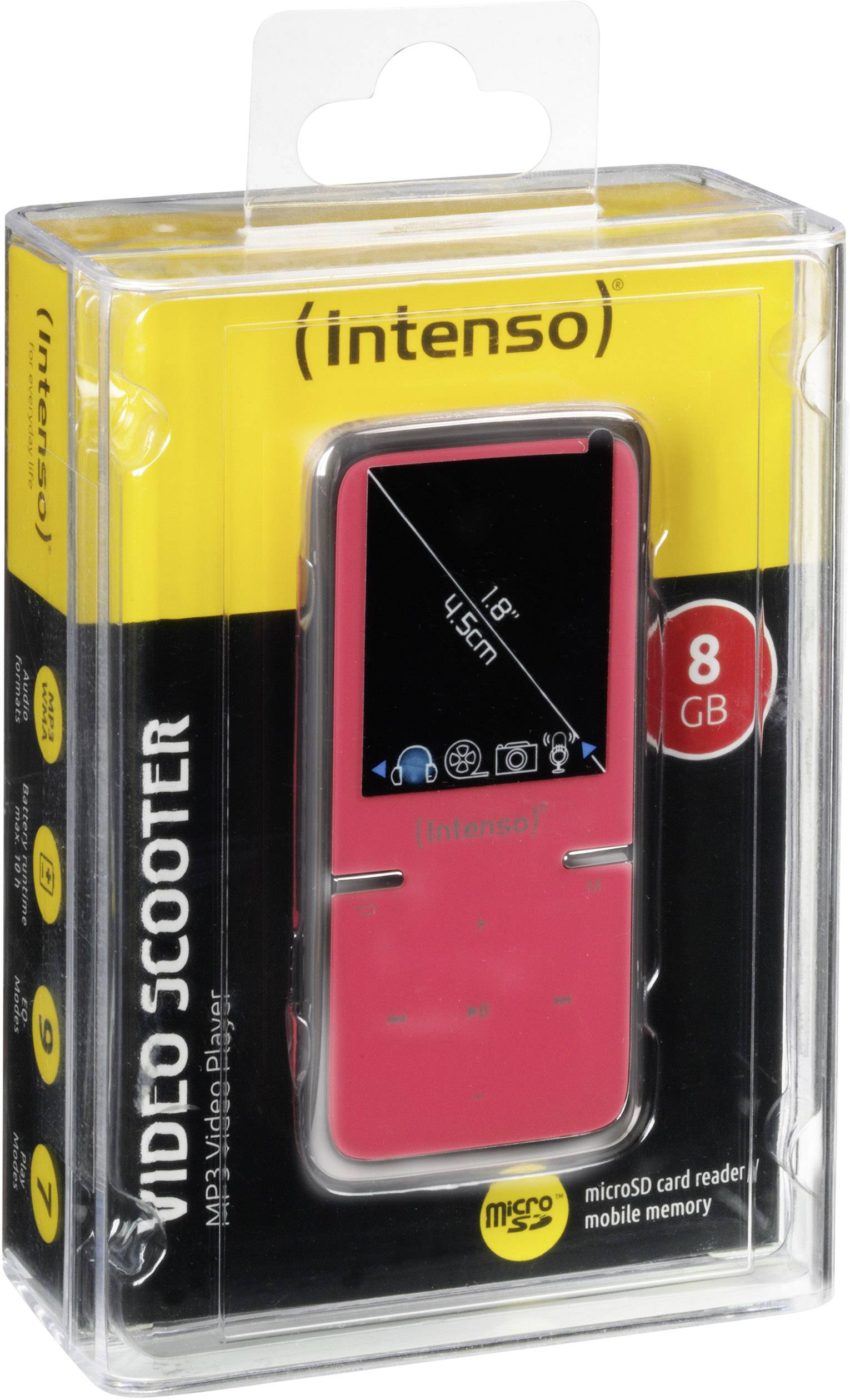 Intenso Video Scooter MP3 player, MP4 player 8 GB Pink