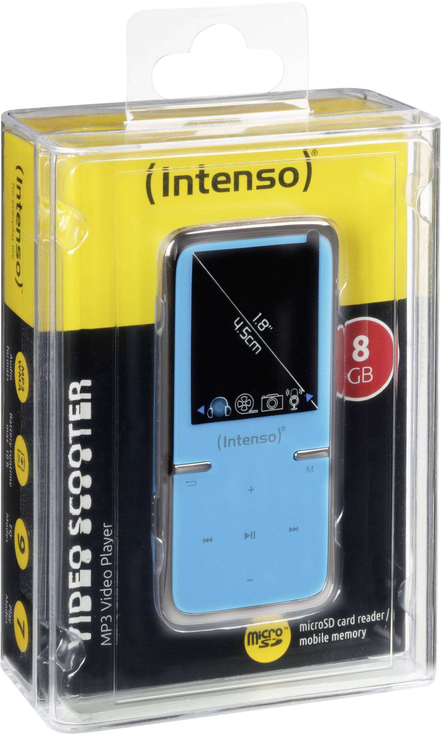 Intenso Video Scooter MP3 player, MP4 player 8 GB Blue