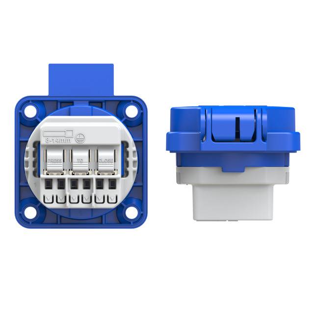 PCE 109-0b Add-on socket IP54 Blue