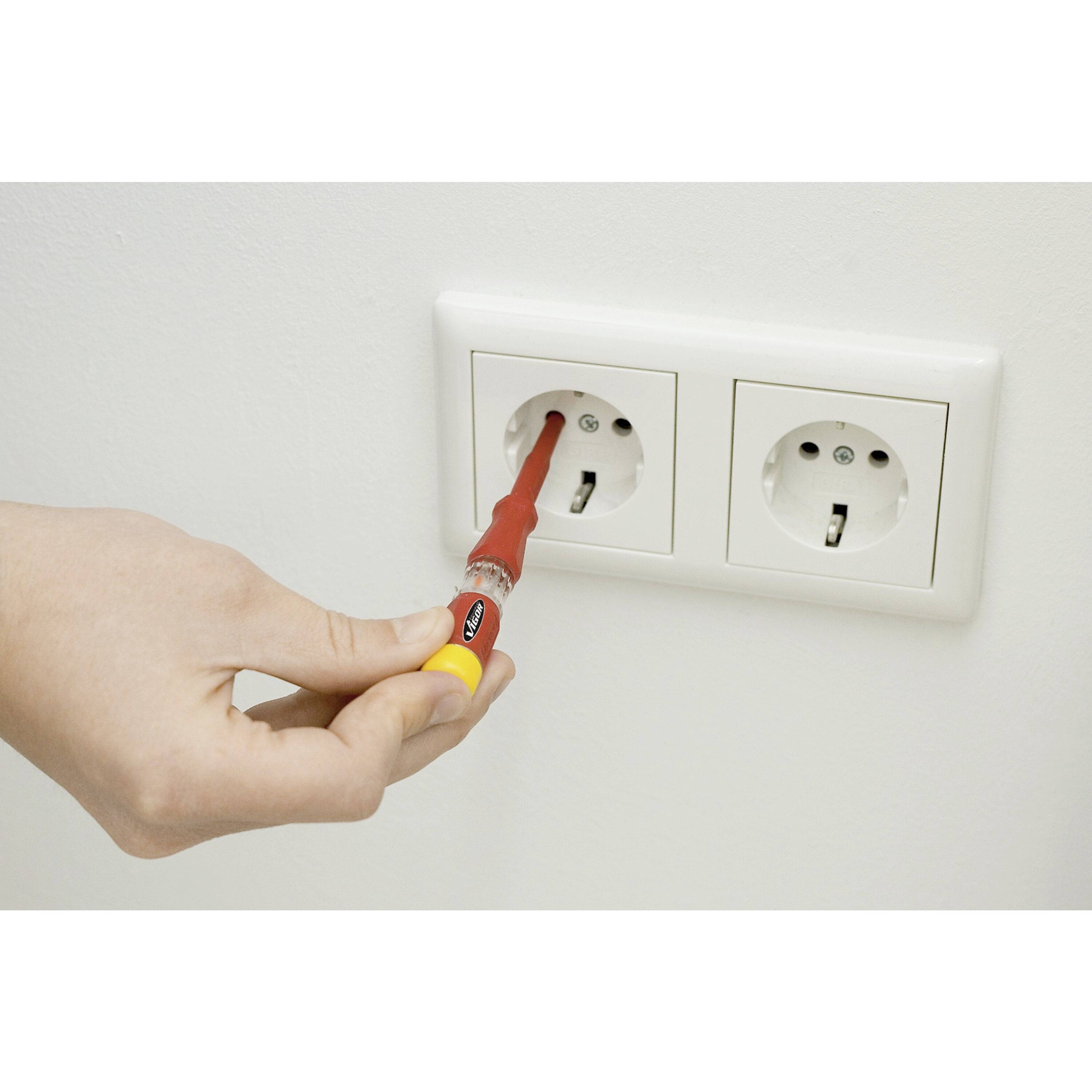 Vigor Mains tester 3 mm 150 - 250 V AC