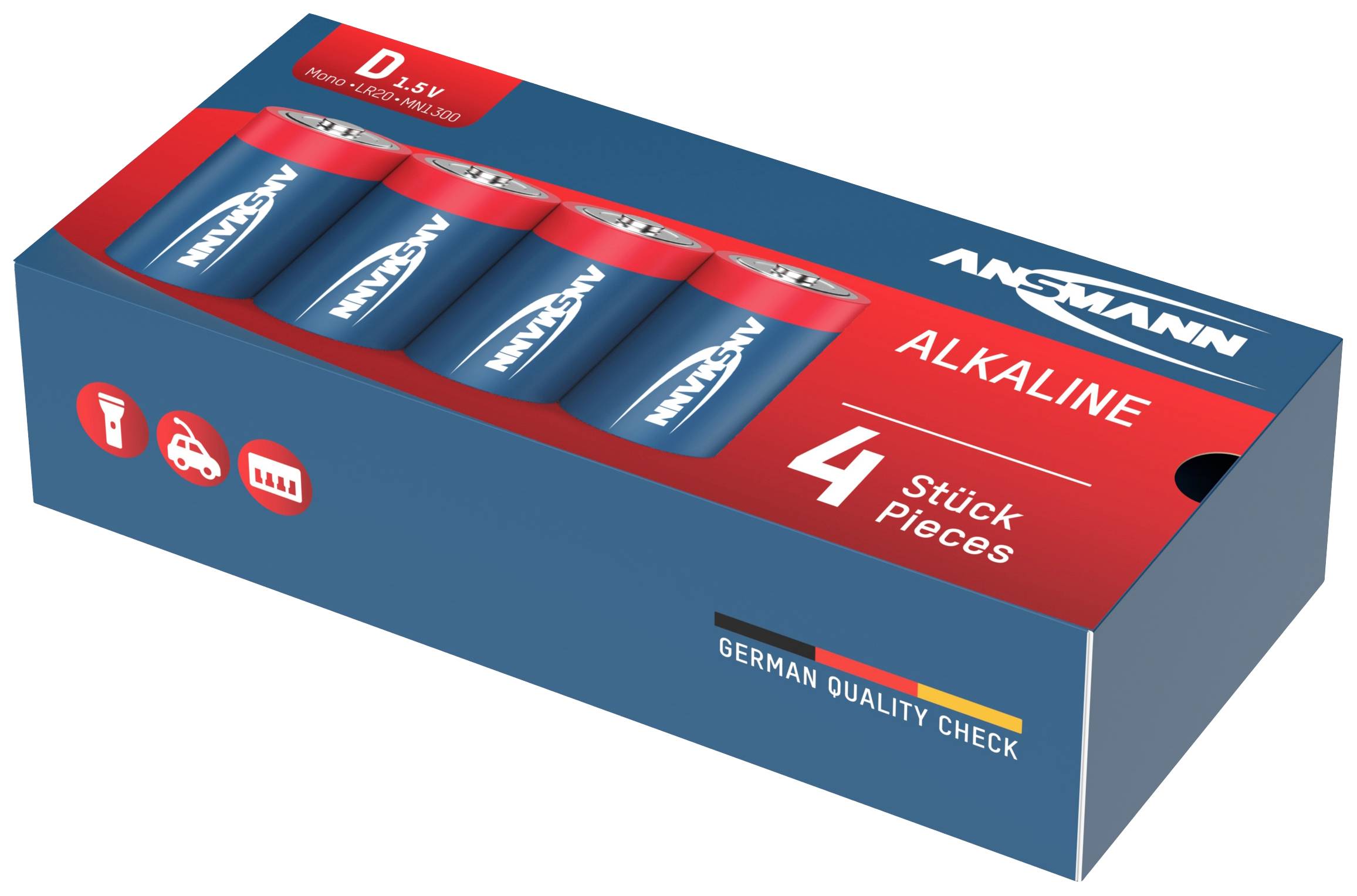 Ansmann LR20 Red-Line D battery Alkali-manganese 1.5 V 4 pc(s)
