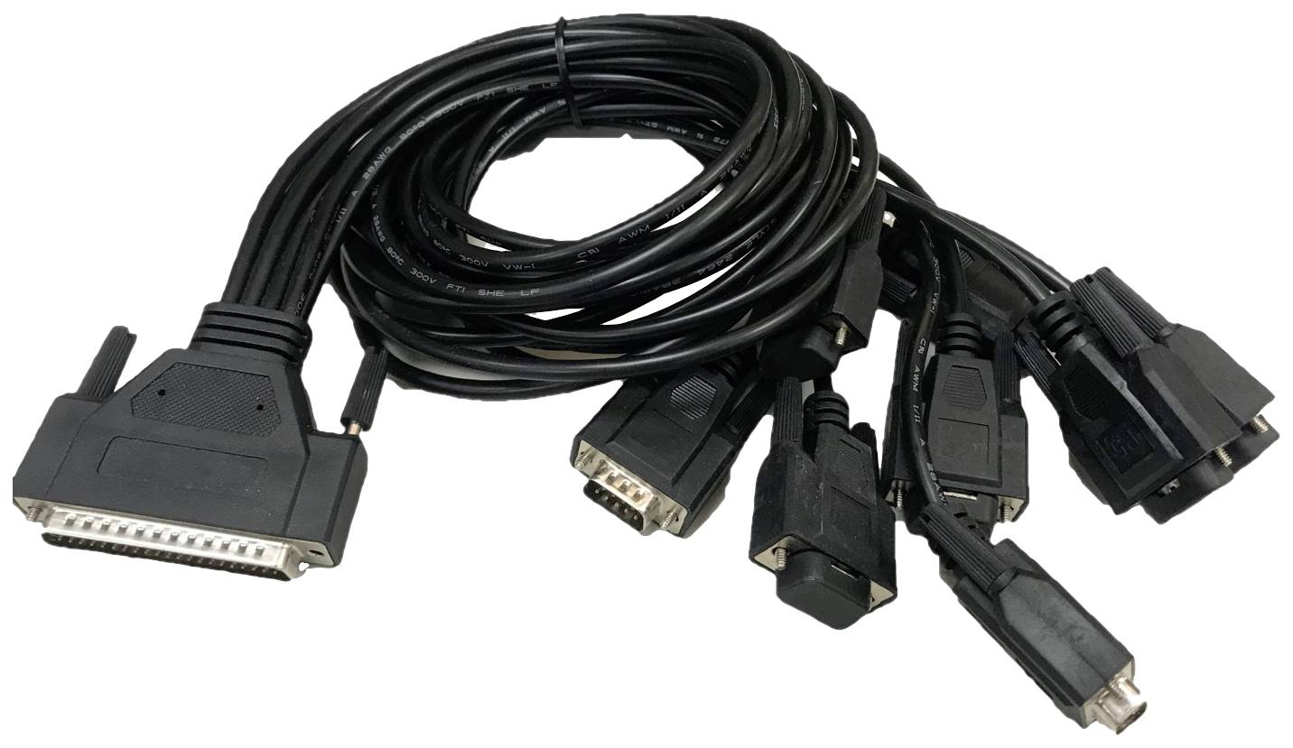 Advantech OPT8H 1m DB-62 to 8x DB-9 Cable