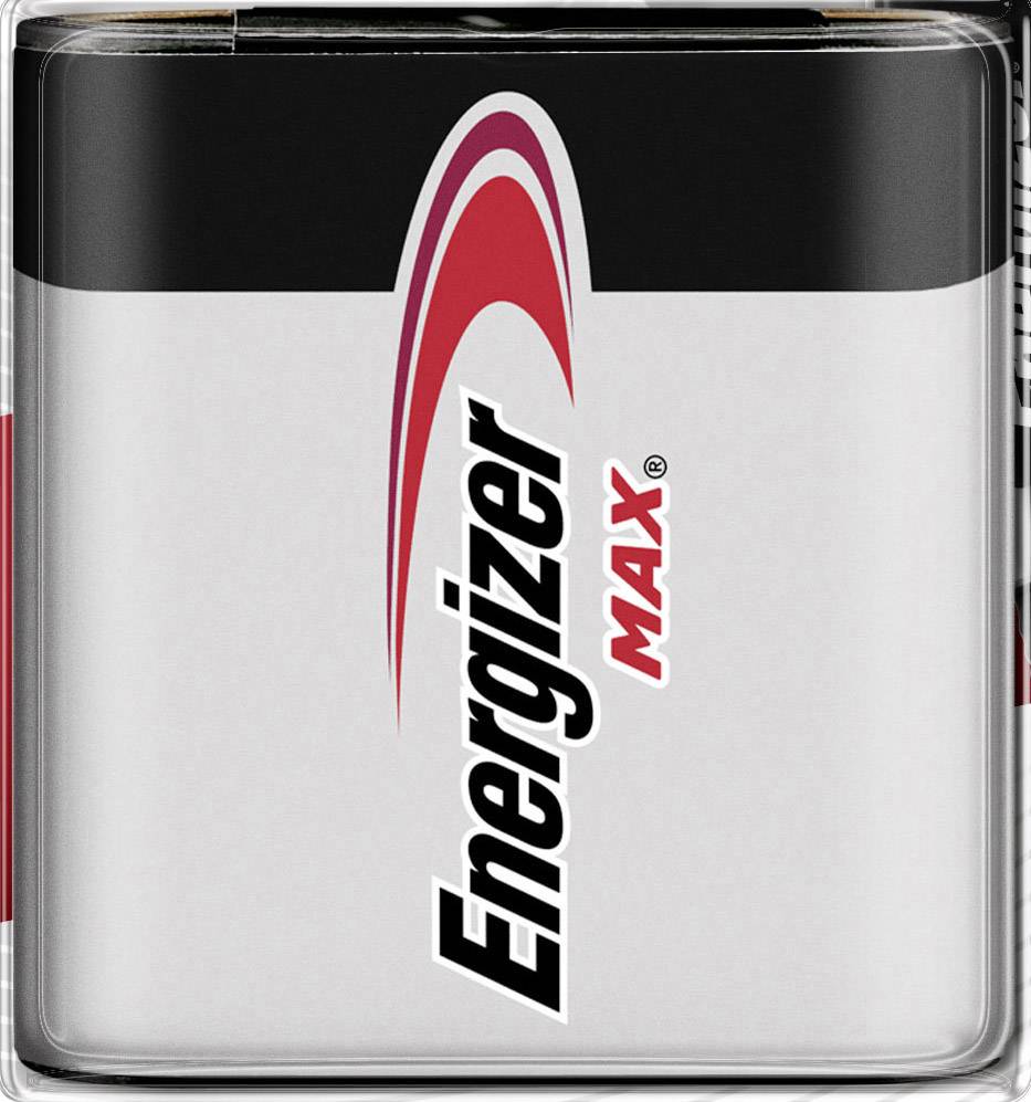 Battery with 'Energizer MAX' inscription in black and red.