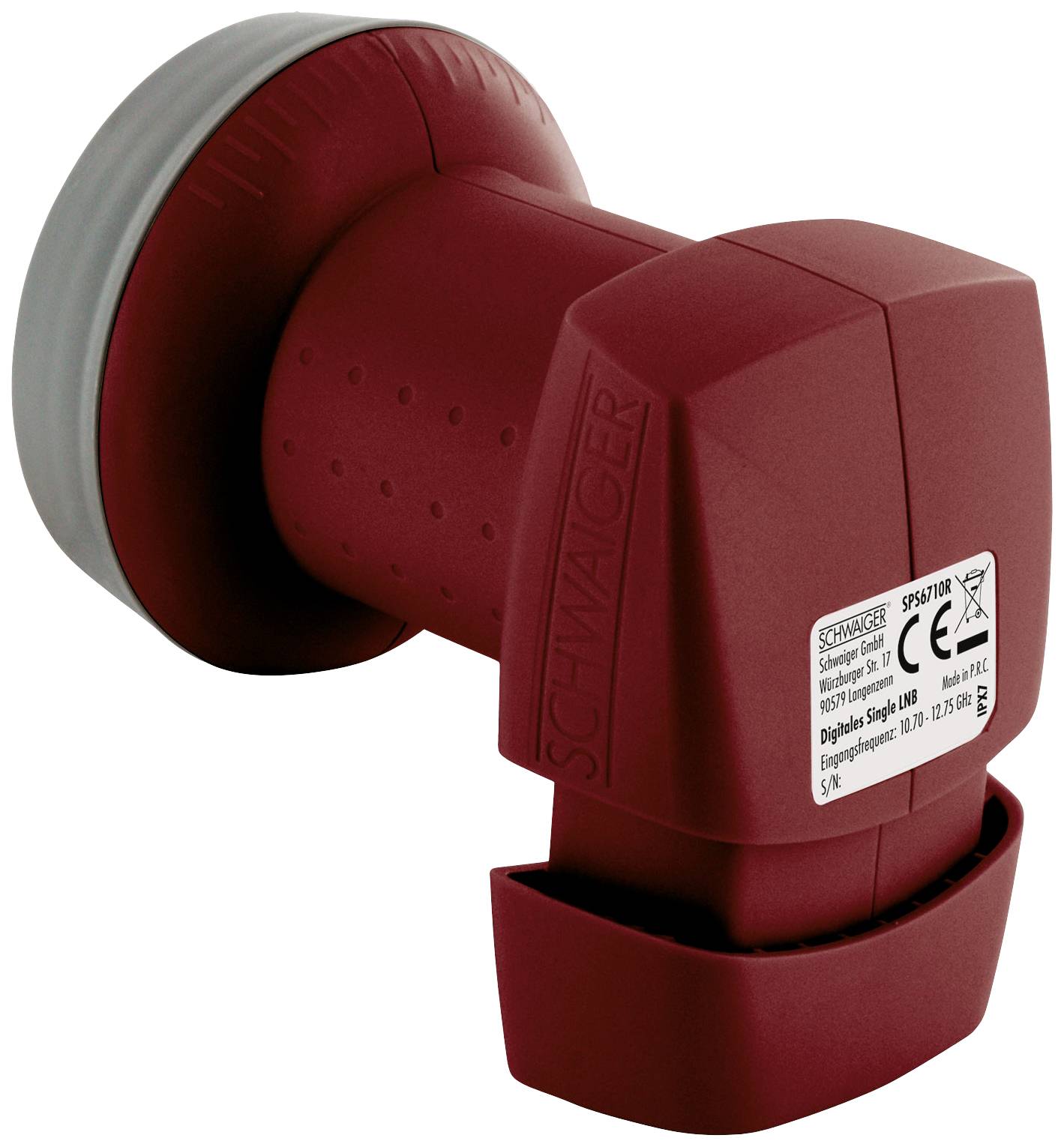 Single LNB Schwaiger LNB feed size: 40 mm weatherproof