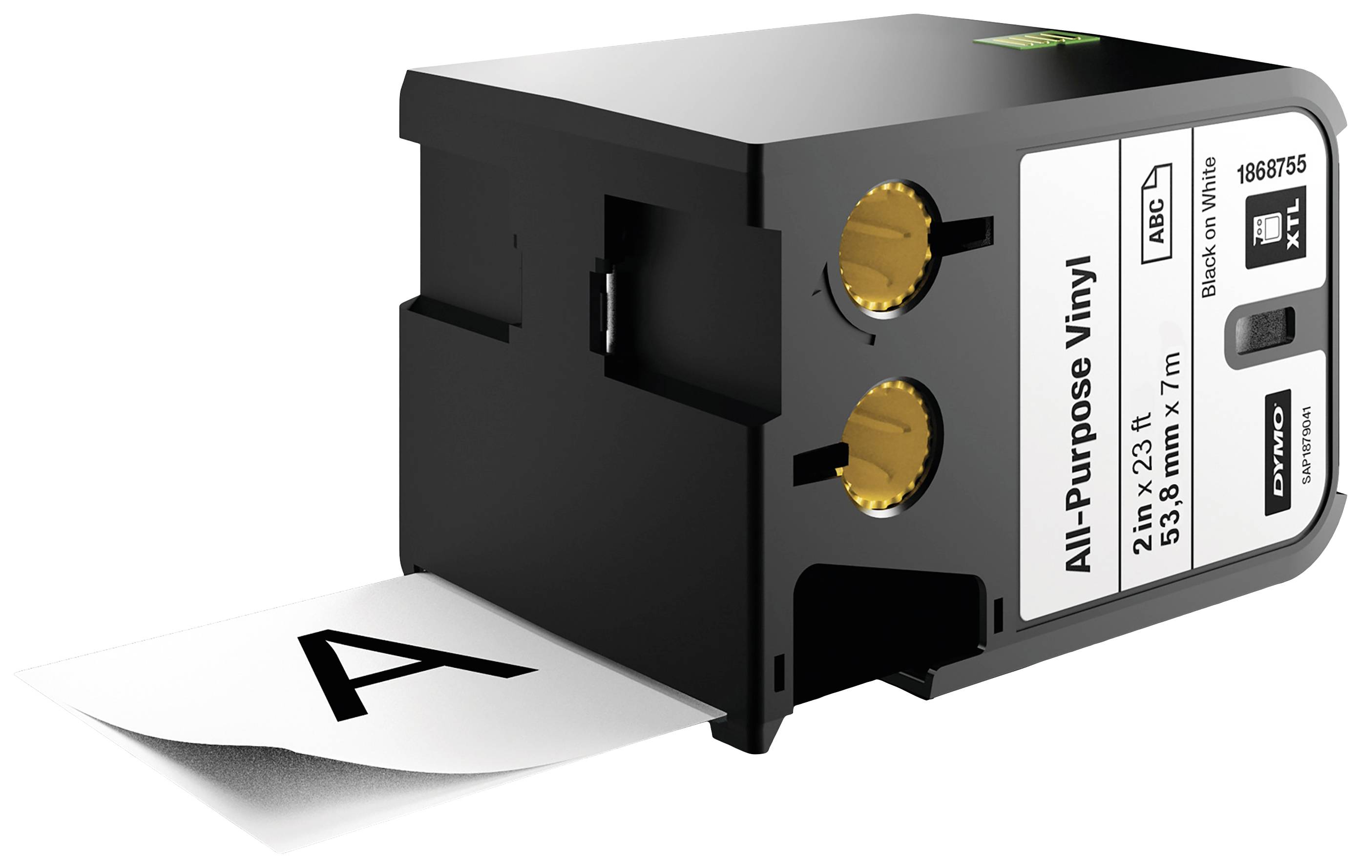 Ink cartridge labelled 'All-Purpose Vinyl', showing the letter 'A' on a protruding paper strip.