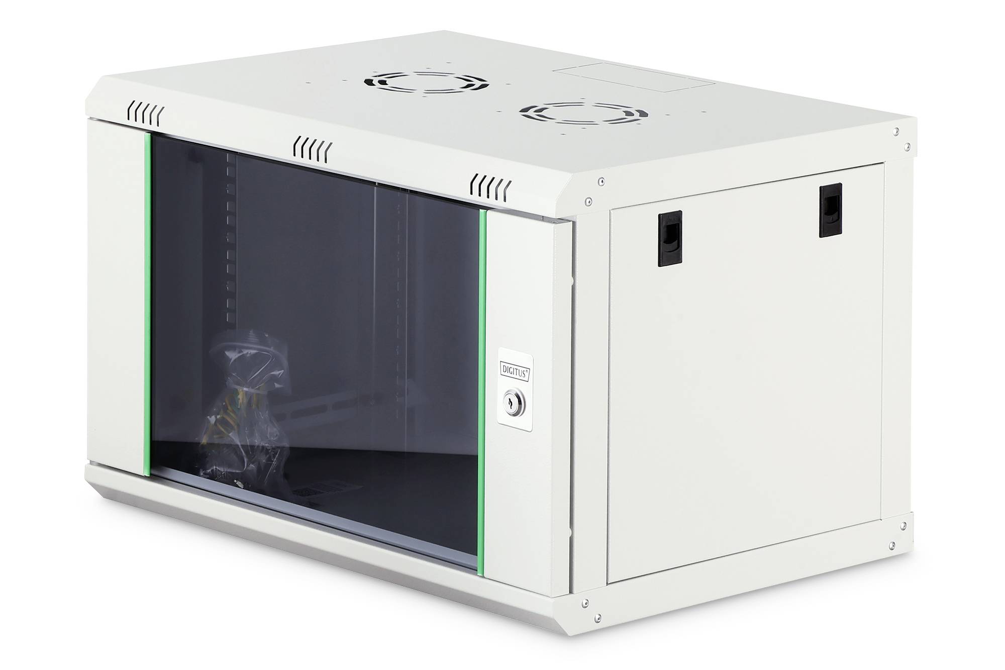 Digitus DN-19 07-U-EC 19" wall cabinet (W x H x D) 600 x 416 x 450 mm 7 U Grey-white (RAL 7035)