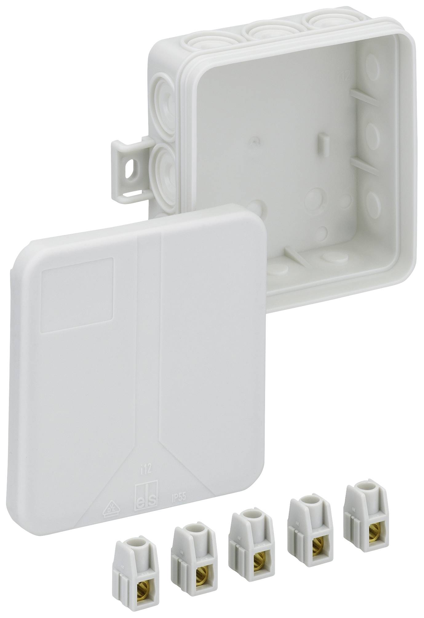 Spelsberg 33241201 Joint box (L x W x H) 85 x 85 x 37 mm Grey IP55