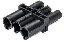 Wieland 92.030.5958.1 Double pole connector Black