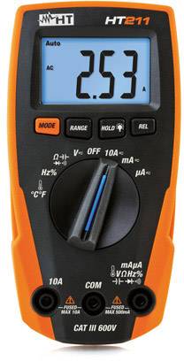 HT Instruments HT211 Handheld multimeter Digital CAT III 600 V Display (counts): 4000