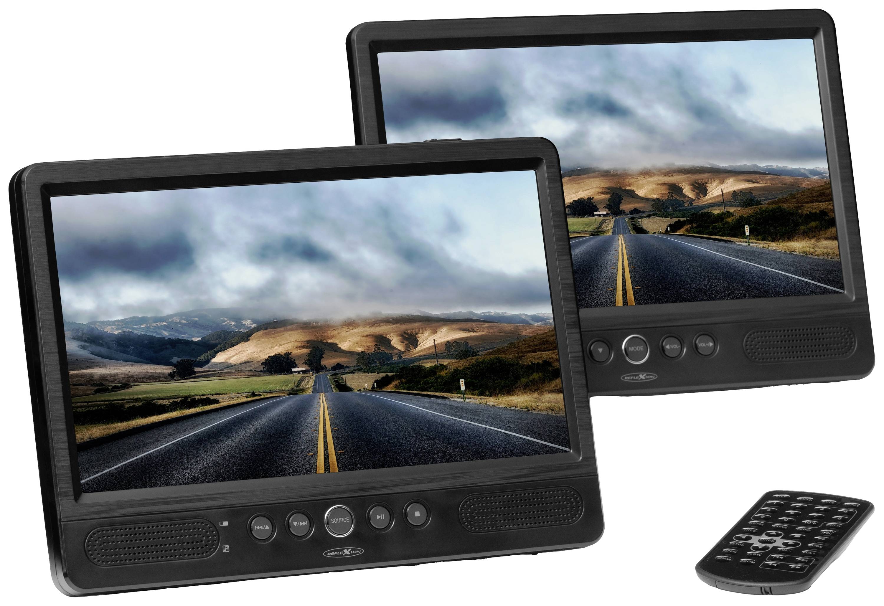 Reflexion DVD1052 Headrest DVD player + 2 monitors Screen size diagonal=25.7 cm (10.1 inch)