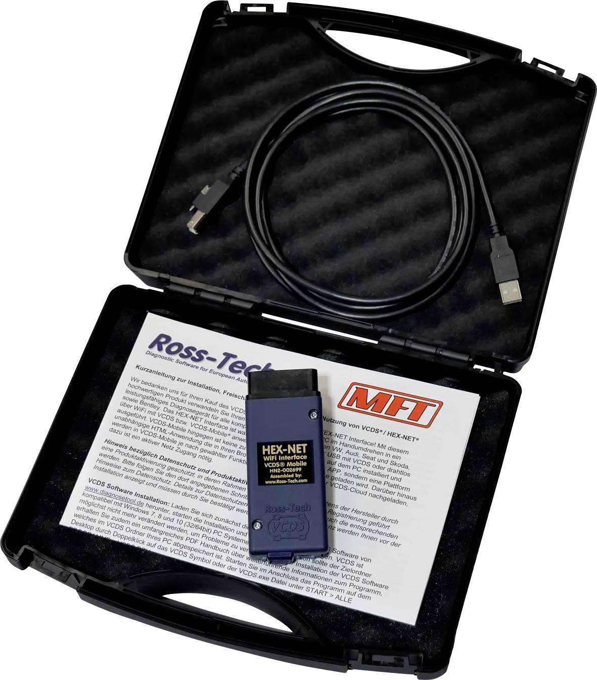 VCDS HEX-NET WiFi Hobby OBD II diagnostics tool Compatible with: Audi, Volkswagen, Seat, Skoda 10 vehicles