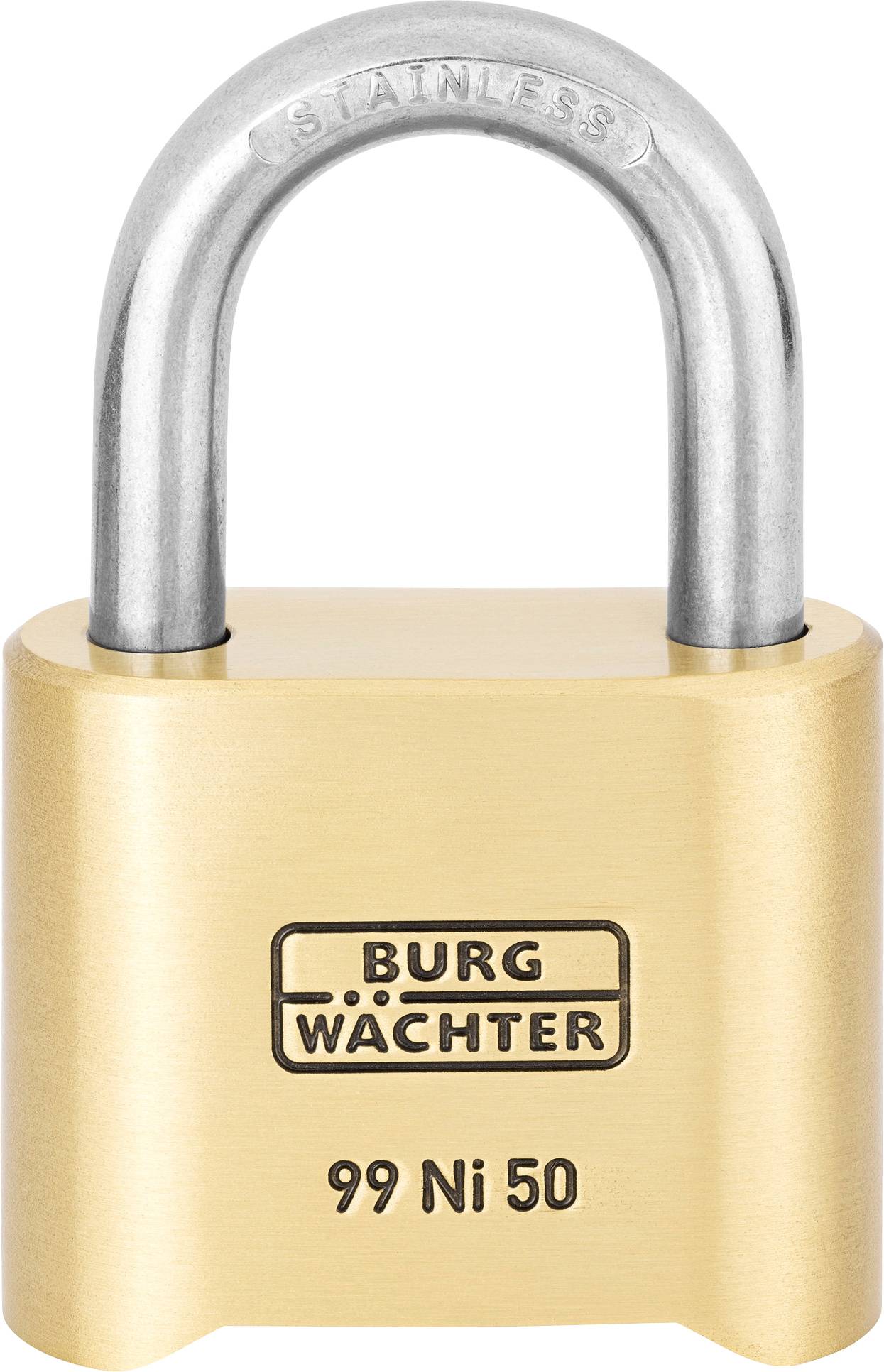 Burg Wächter No. 99 Ni 50 SB Padlock Brass Combination