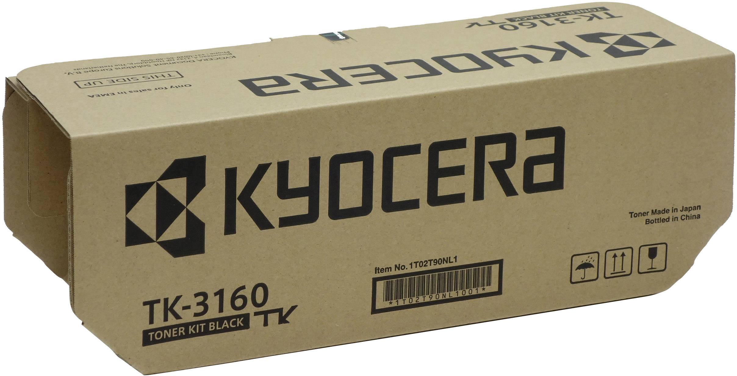 Kyocera Toner TK-3160 Original Black 12500 Sides 1T02T90NL0