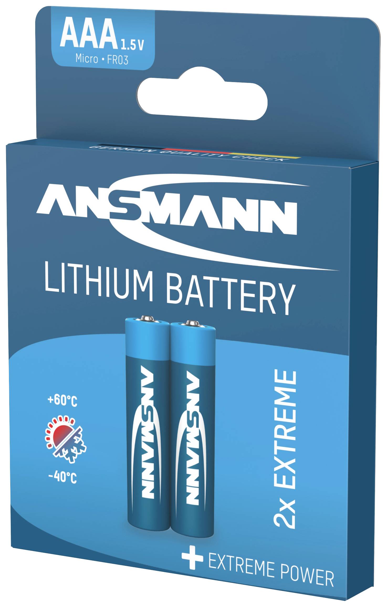 Ansmann Extreme AAA battery Lithium 1150 mAh 1.5 V 2 pc(s)