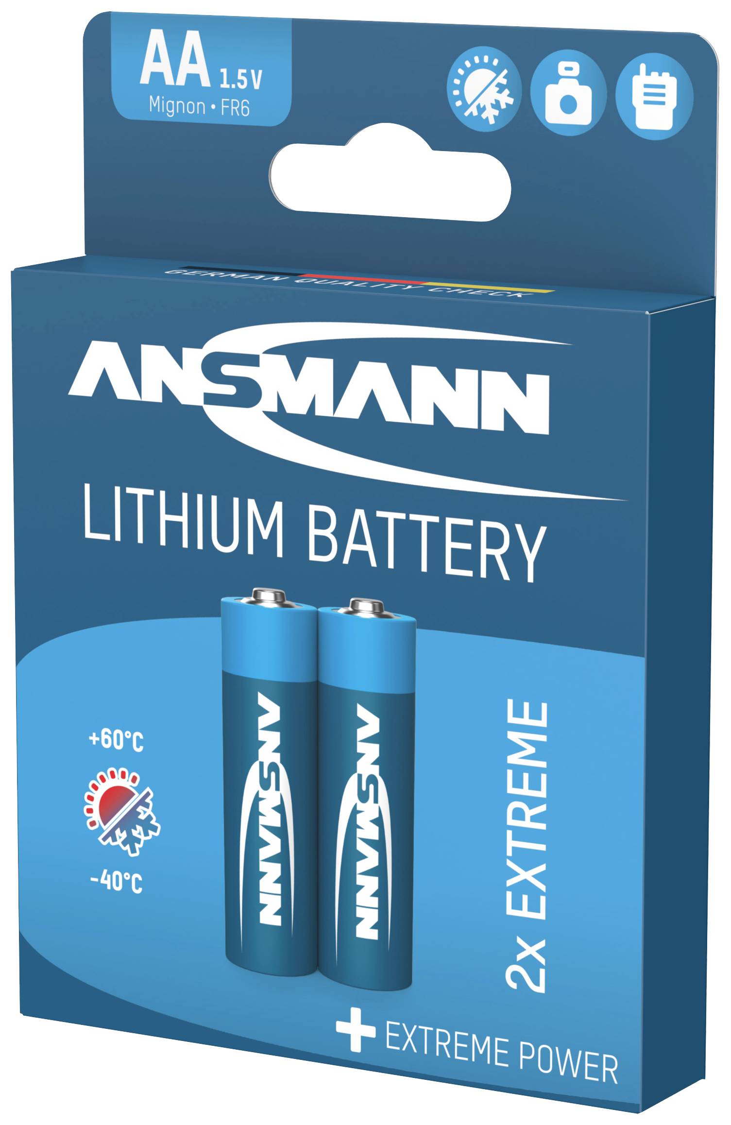 Ansmann Extreme AA battery Lithium 2850 mAh 1.5 V 2 pc(s)